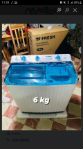 Lavadora semiautomática 6kg marca Fresh